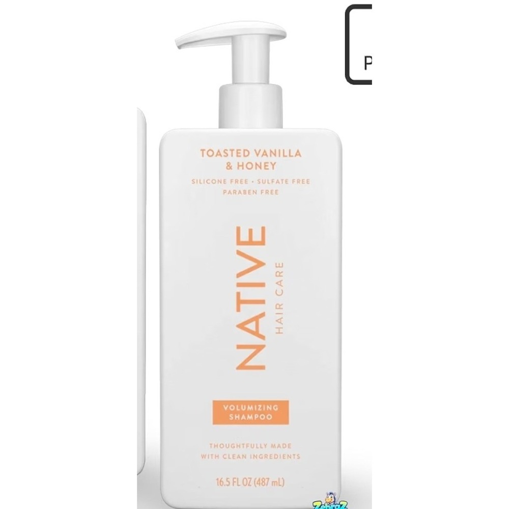 Native Volumizing Shampoo Toasted Vanilla & Honey 16.5 oz Sulfate Free